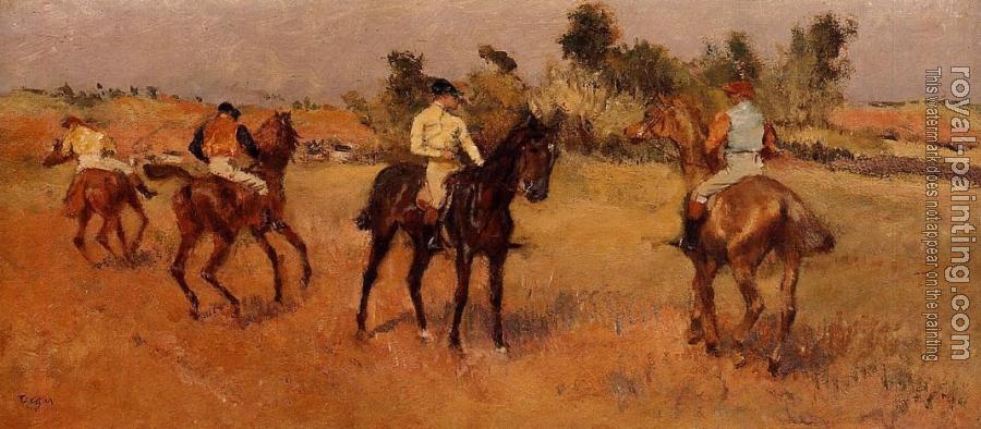 Edgar Degas : Four Jockeys